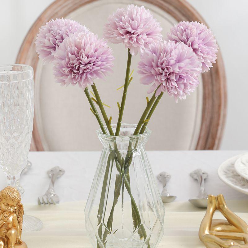 5Pcs Artificial Dandelion Flowers Fake Hydrangea Bouquet for Home Room Vase Decor Garden Party Wedding Bridal Christmas Ornament