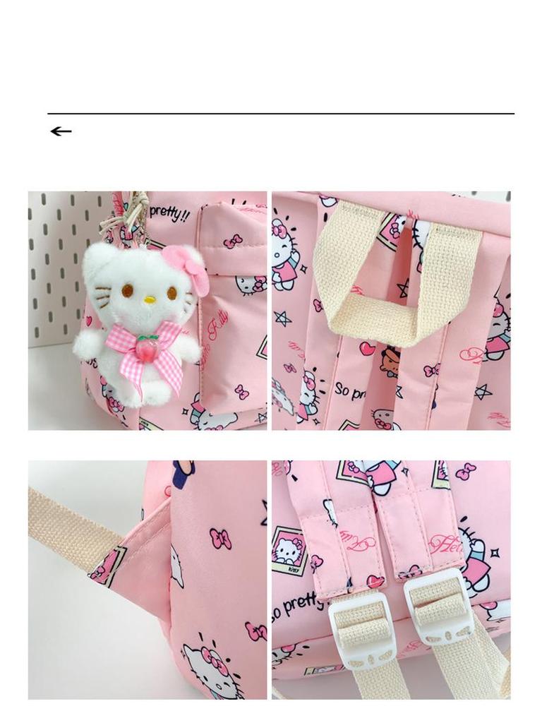 Large Capacity KT Cat Cartoon Backpack for Girls and Students