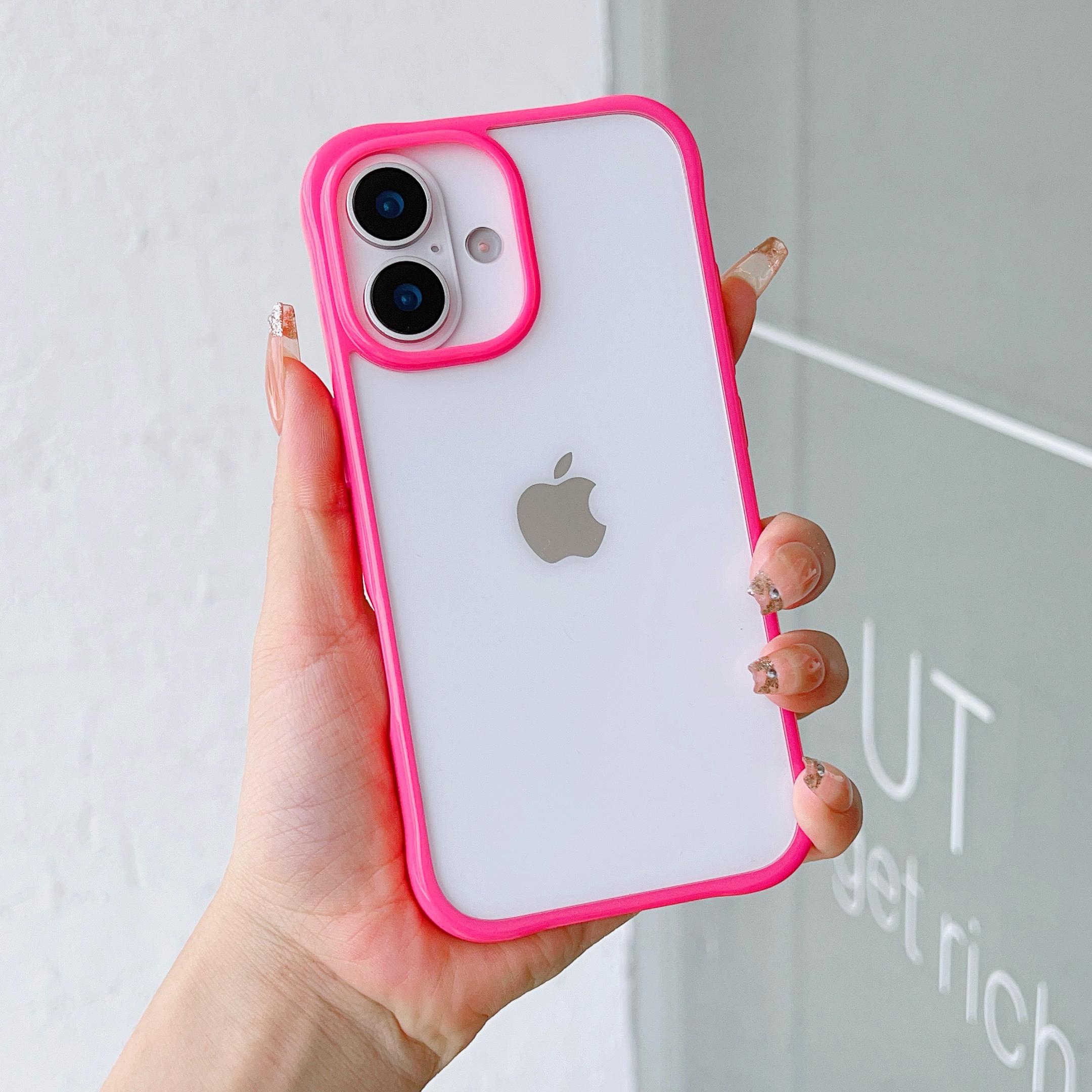 

Прозрачный акриловый чехол-бампер конфетного цвета для iPhone 16 15 14 13 11 12 Pro Max Mini XR XS X 7 8 Plus SE iPhone 13/14