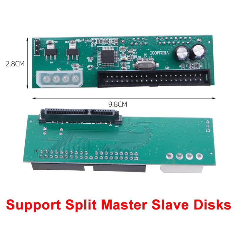 SATA To IDE Adapter 2.5" / 3.5" Serial ATA SATA HDD To PATA IDE 39/40Pin Converter 4Pin Power SATA To PATA Connector Riser Board