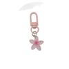 Colorful Transparent Flower Keychain Women's Cute Bag Charm & Earphone Decoration