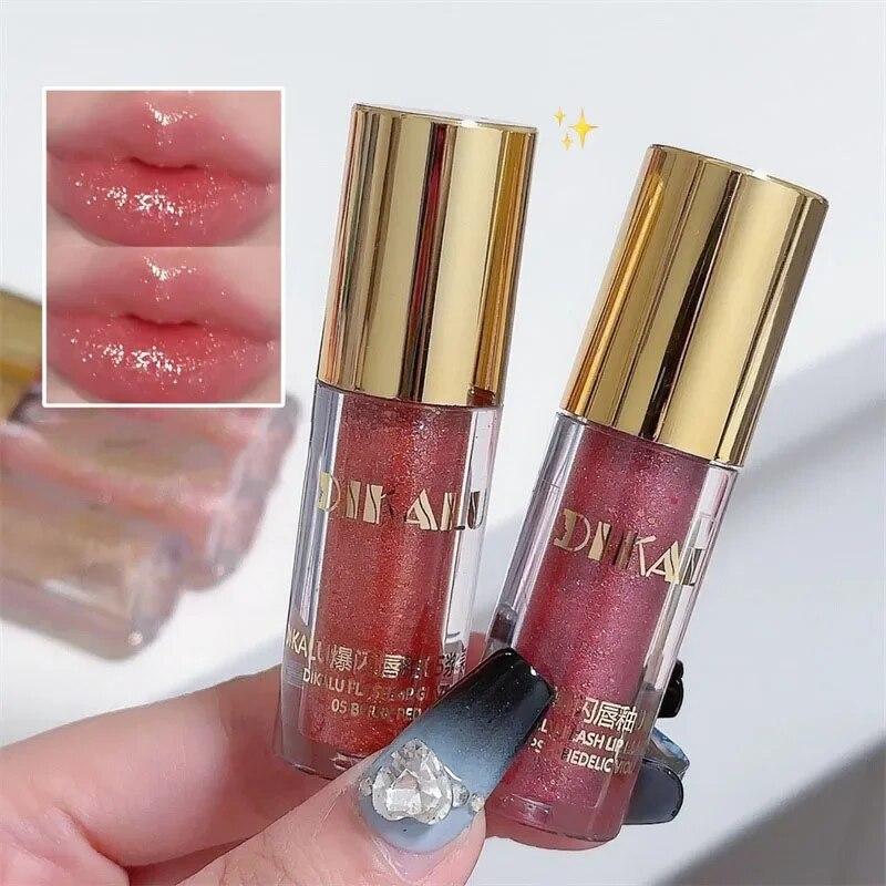 Waterproof Shimmer Glitter Lip Gloss 5 Colors Sparkling Glitter Liquid Lipstick Lip Gloss Sexy Lip Makeup Cosmetics