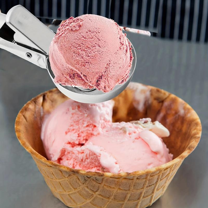 Multifunctional Ice Cream Scoops Stainless Steel Dual-Purpose Scoop Fruit Watermelon Spoon Ball Scoop Household Ice Cream Tools