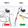 50Pcs 150mmx12mm T Buckle Strap Nylon Loop Wrap Data Cable Tie Portable Cable Organizer  Home