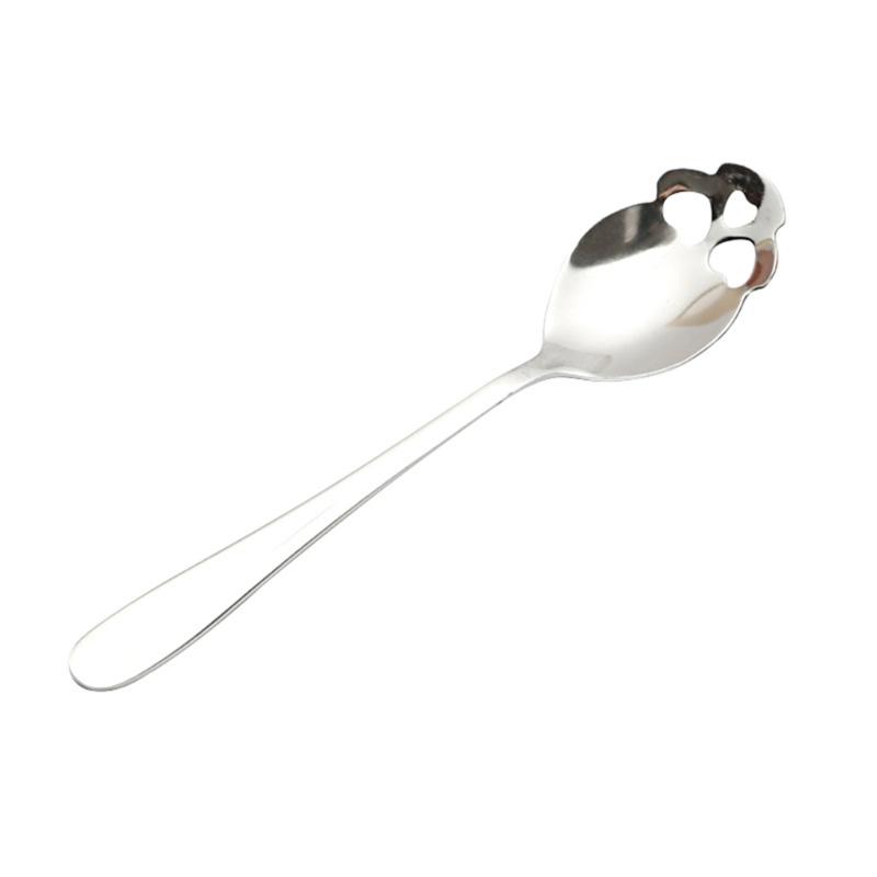 

Stainless Steel Coffee Spoons Skull Shape Ice Cream Spoons Soup Spoon Dessert Spoon Mixing Spoon Kitchen Tableware 1