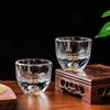 2pcs Luxury Spirits Cup High End Wine Utensils Gold Foil Glass Cup Diamond Honeycomb Shaped Baijiu Cup Crystal Cocktail Glass