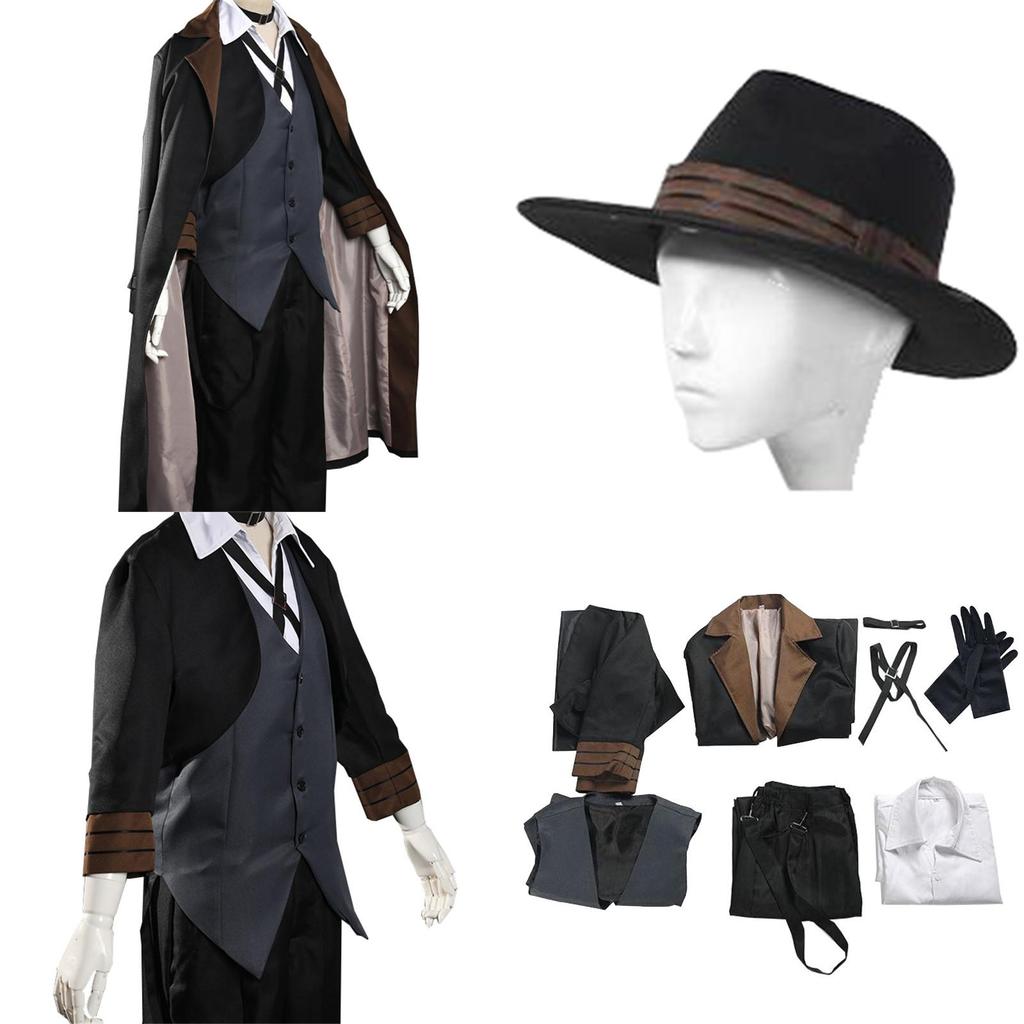 Bungo Stray Dogs Nakahara Chuuya Costume Cosplay Tenue de Détective Rétro Exquise