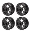 4PCS 2.2 Inch Carbon Fiber RC Wheels Rims High Strength Lightweight RC Crawler Wheel Hub for 1 10 RC Crawler Car