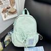 Schoolbag Korean Version Ins Small Fresh and Sweet Backpack Women's Large Capacity Simple and Versatile Student Schoolbag Fashionable Casual Backpack