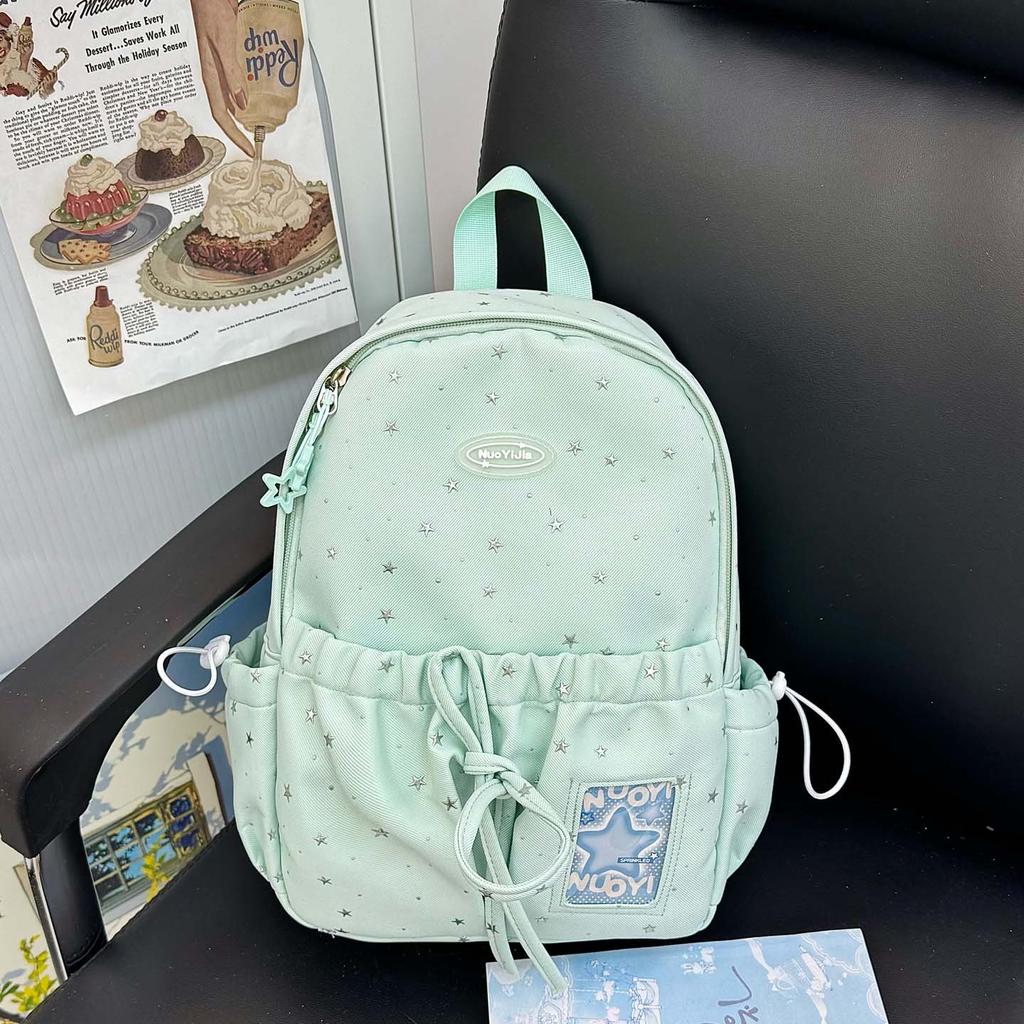 Schoolbag Korean Version Ins Small Fresh and Sweet Backpack Women's Large Capacity Simple and Versatile Student Schoolbag Fashionable Casual Backpack