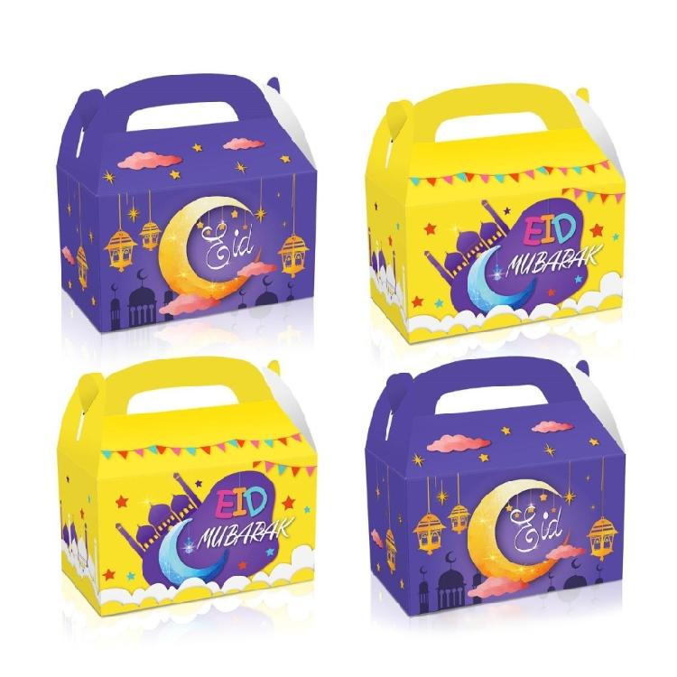 Eid Mubarak Goodie Bag Ramadan Party Treat Box Eid Mubarak Gift Wrapping Sticker
