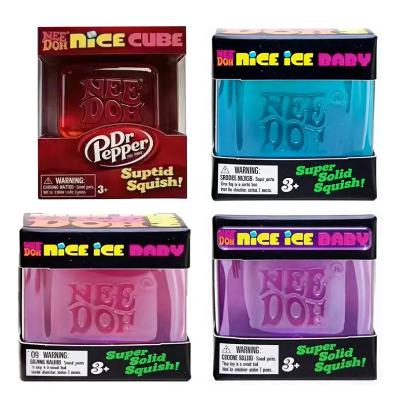 Neues Modell Dr Pepper Nice Cube Stressabbau Blind Box Spielzeug, Weicher Quetsch Fidget Cube für Kinder & Erwachsene Angstabbau Sensorisches Spielzeug