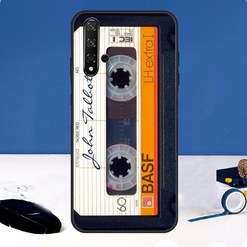 Old Cassette Tape Case For Huawei P30 Pro P20 P40 Lite Nova 9 10 SE 11 3i 7i 8i 11i Y91 Y60 Y70 Y61 Y90 Cover