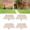 Stepping Stone with Ground Stakes Polypropylene Resin Weatherproof Garden Decor Stepping Stone for Lawn Outdoor