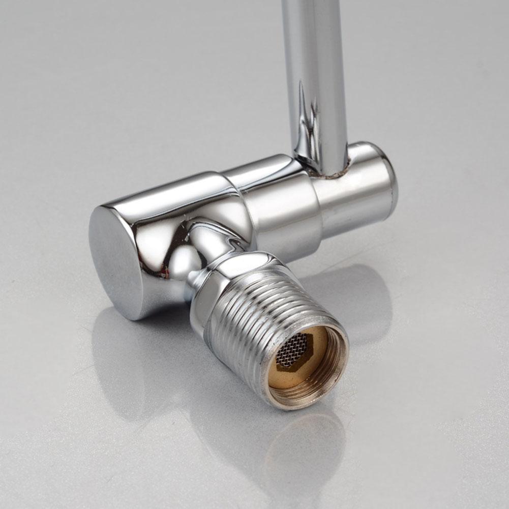 1pc G1/2 Brass Semi-automatic Swing Faucet Restaurant Hotel Kitchen Stove Faucet Single Cold Wall Style Tap Home Improvement