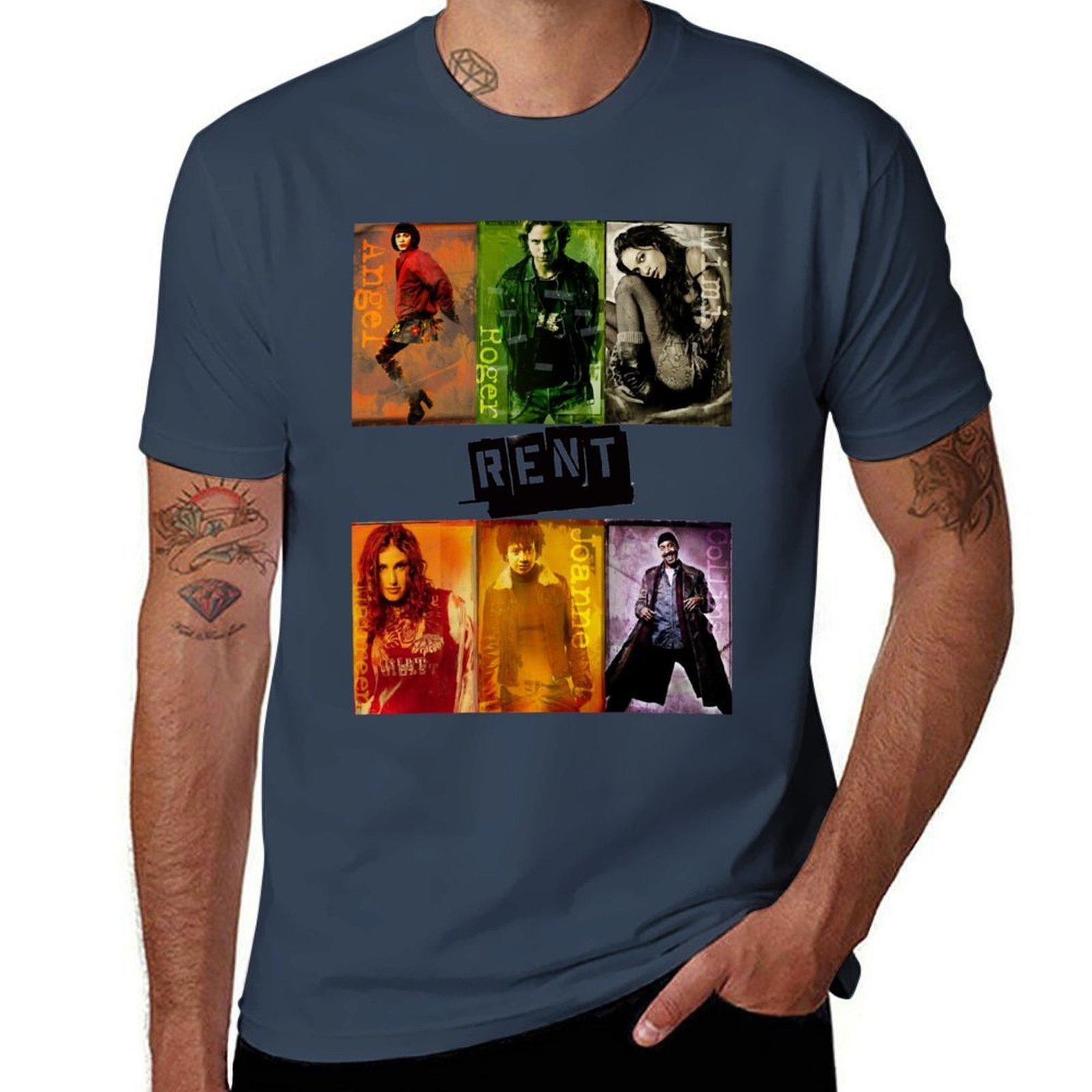 Rent the Musical TShirt Work Short Sleeve Cotton Top S