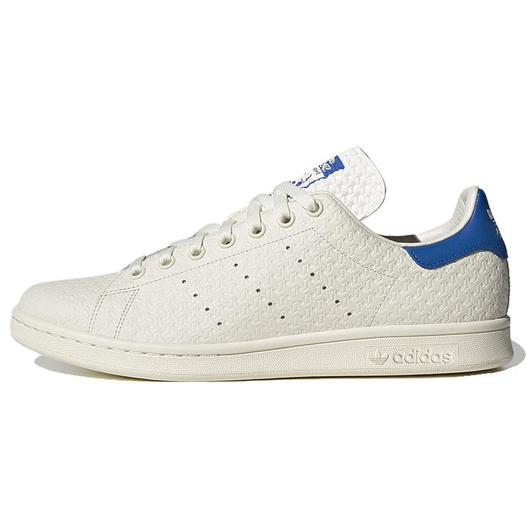 

Adidas Stan Smith Debossed Geometric Print Unisex Sneakers White Cloud-White Blue-Bird HQ6747 42