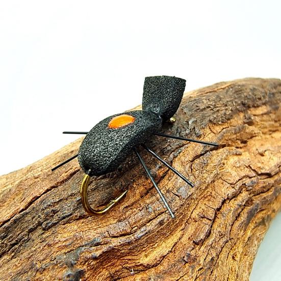 5Pcs Dry Fly Fishing Lure with Sharp Hook Floating Foam Ants Beetles Realistic Artificial Bait Saltwater Freshwater Fishing Accessories