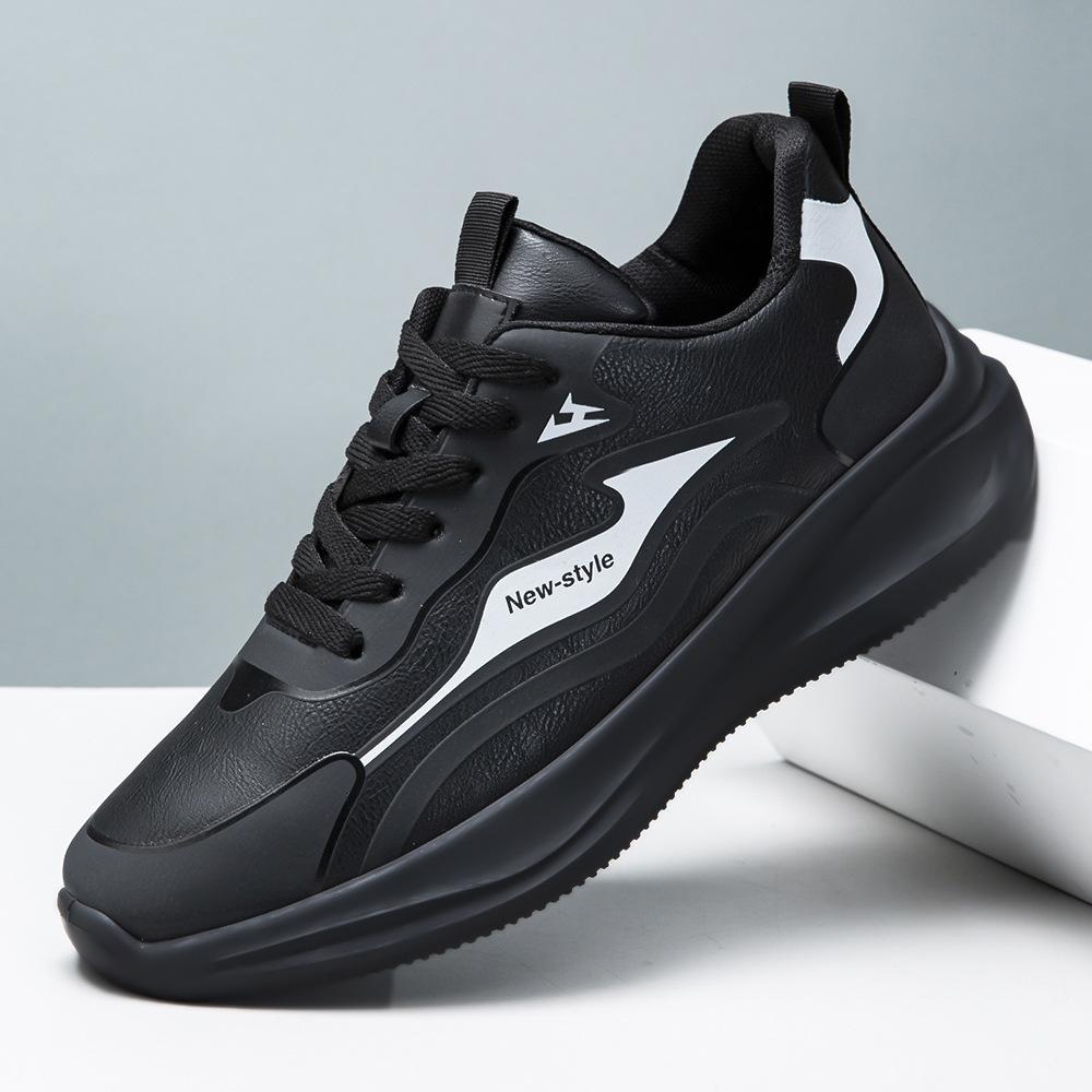 Black sneakers casual shoes outdoor commuting comfort