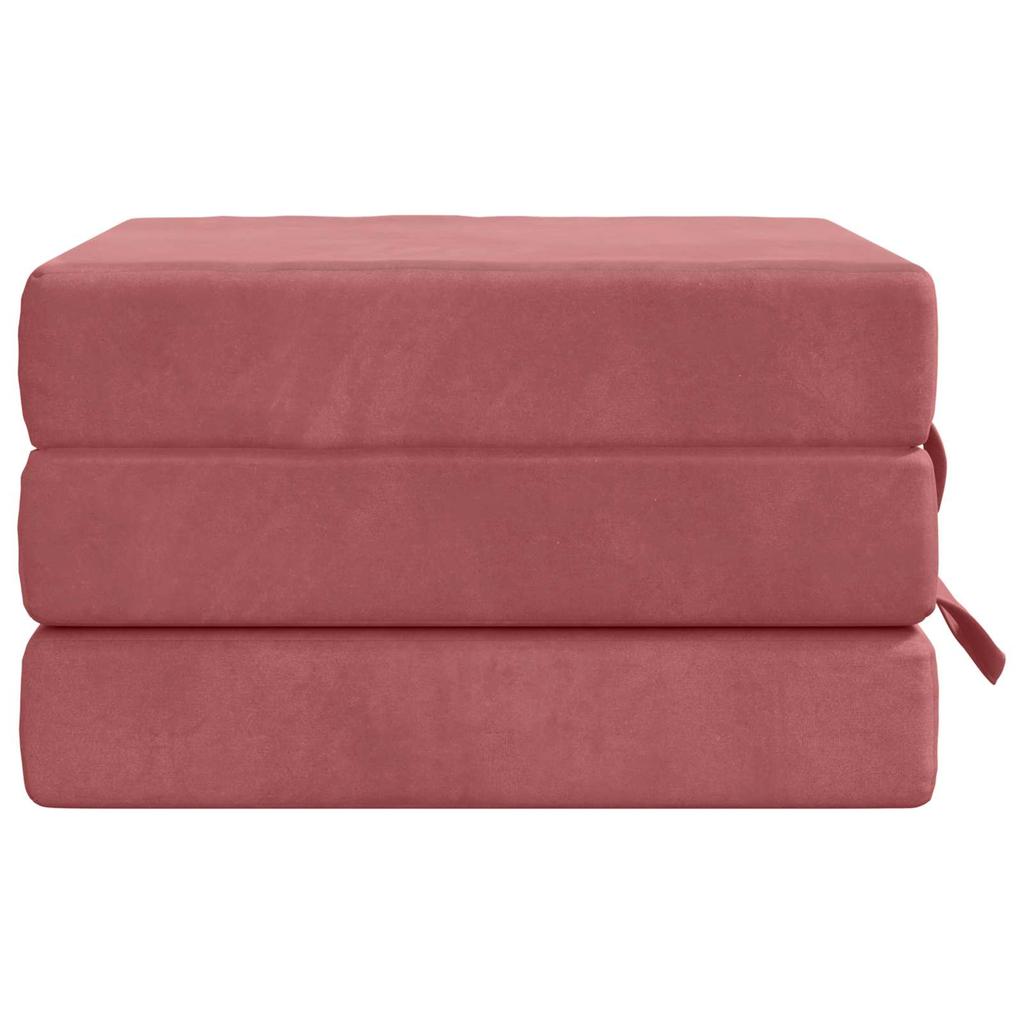Folding Sofa Bed 75 x 67 x 45 cm Pink
