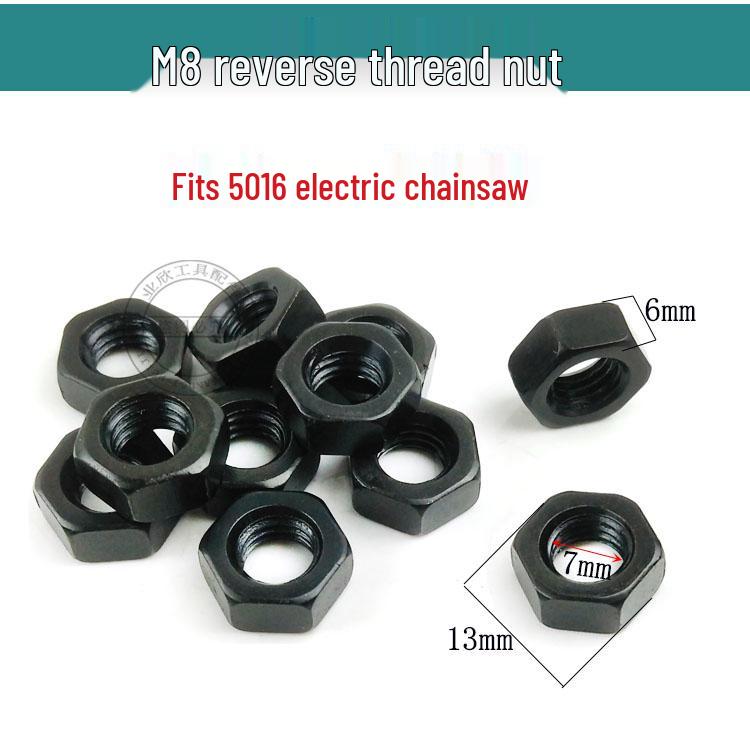 Electric Chainsaw Hex Nut and Screw Cap Set with Aluminum Pressure Plate