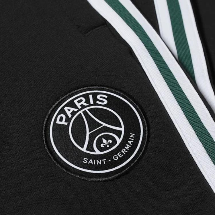 Jordan X PSG Paris Saint Germain Fleece Pants Black/White/Green Men Streetwear DB6502-010