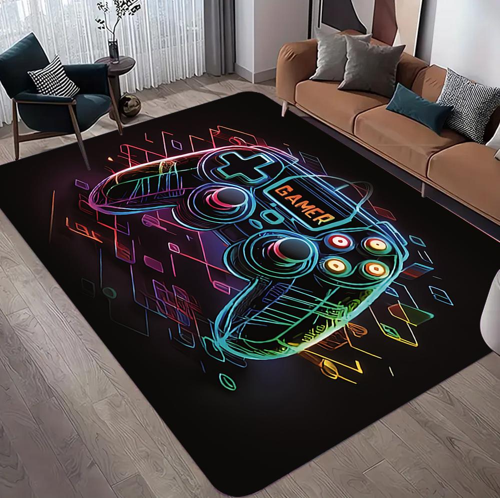 3D Hrací koberec do chlapeckého pokoje Velký herní koberec Design ovladače Dětský lezací hrací Protiskluzová podložka na podlahu Domácí dekorace do ložnice Koberce
