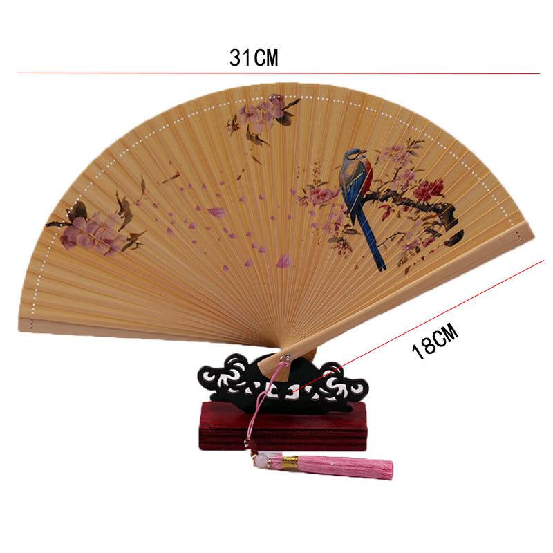 

Ancient Style Cherry Blossom Folding Fan