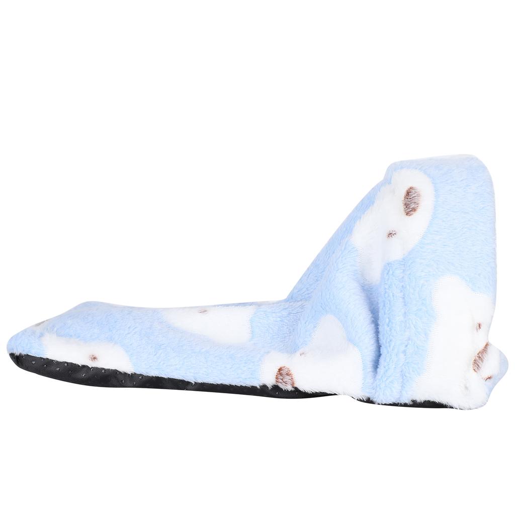 Mini Haustier Winter Schlafbett Käfig Abnehmbar Hamster Meerschweinchen Warmes Haus Höhle(Blau L)