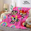 The PPowerpuffS GGirls Flannel Blanket Warm Soft Halloween Christmas Couch Warm Cozy Decorative Decor Gift for All Season