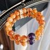 10Mm Autumn And Winter Maillard Style High Quality Natural Citrine Amethyst Bracelet Bracelet.