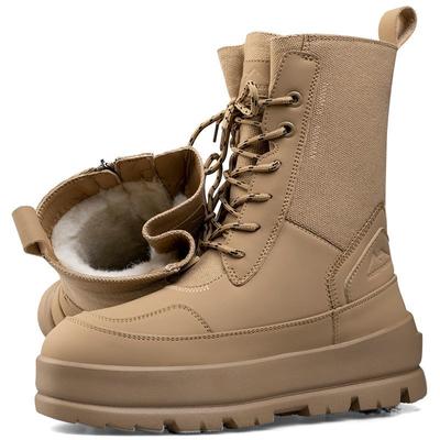 Women's Boots Winter Mid-rise Boots Warm Waterproof Platform Cotton Shoes Martin Boots