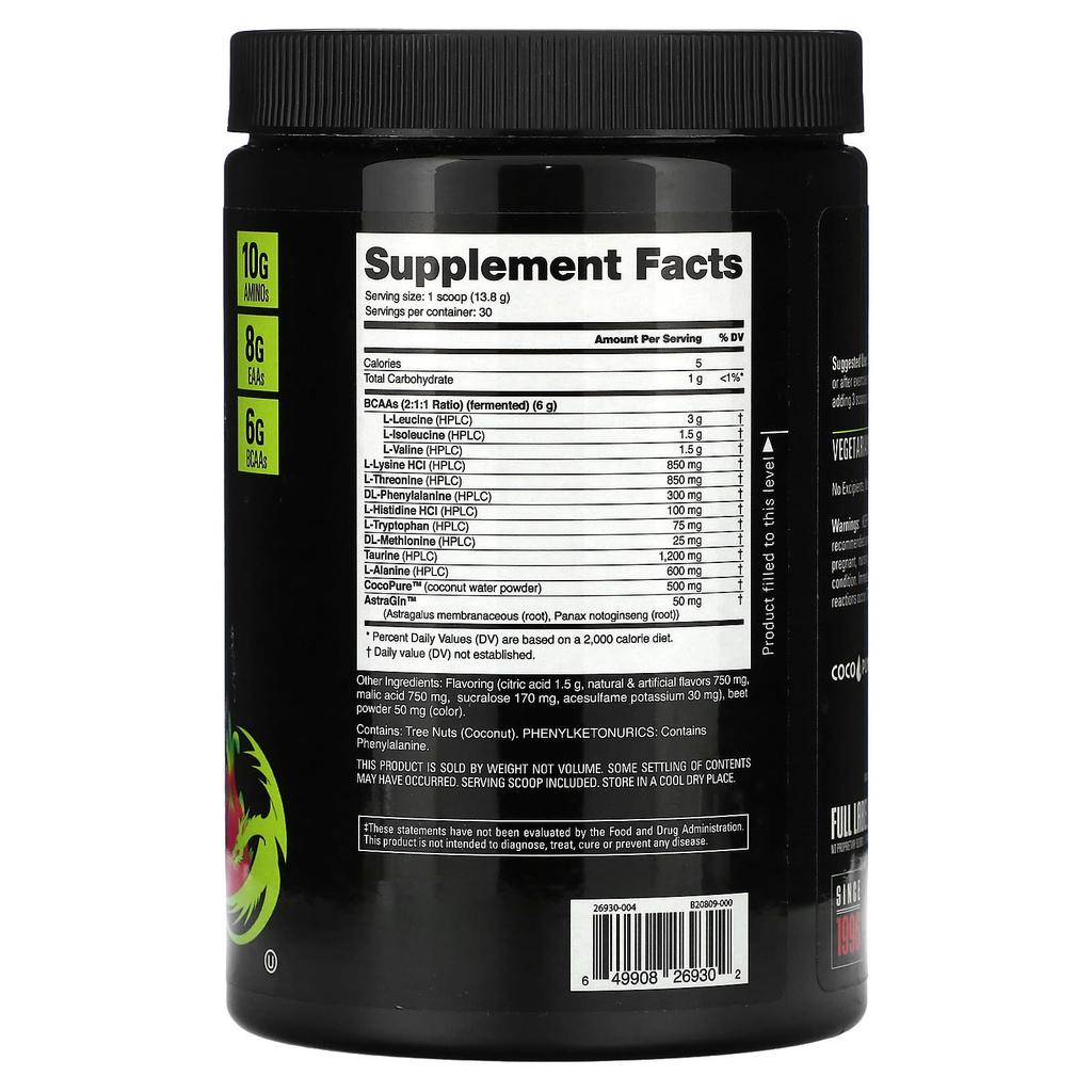 Eaa Pure, Dragonfruit Candy Flavor, 414G(0.9Lb)
