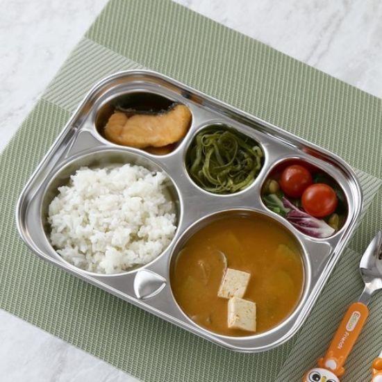 EDISON Friends Owl Stainless Steel Meal Tray - 580ml (2 Piece Set)