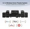 Sistema Home Theater Dolby Atmos Wireless 5.1.2 – Monaco con Altoparlanti Up-firing, Suono Surround a 360 gradi, Bassa Latenza WISA, Griglie Rimovibili