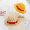 31-35CM Anime Straw Hat Festivals Party Cosplay Props Sun Protection Hat Parent-child Summer Sun Straw Beach Hat For Men Women