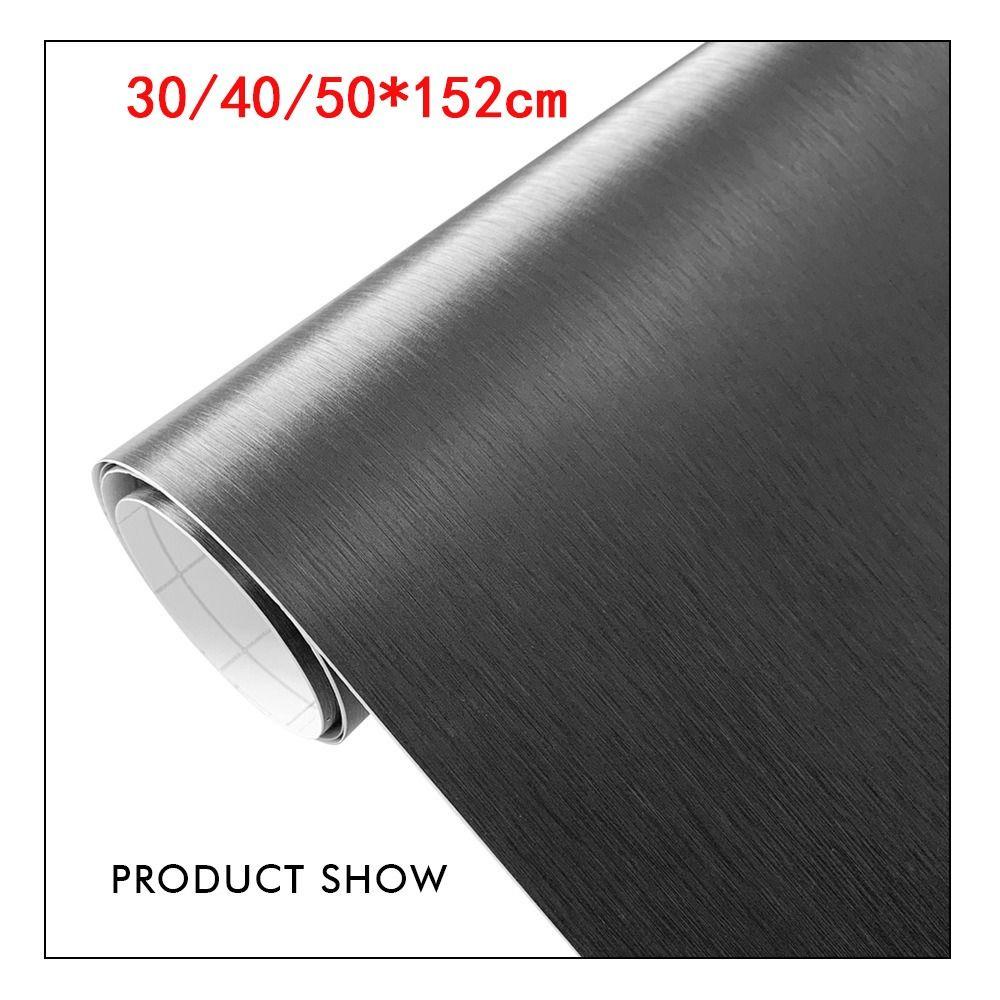 PVC Car Stickers Matt Brushed Aluminum Car Stickers Gray Brushed Aluminum Car Accessories
