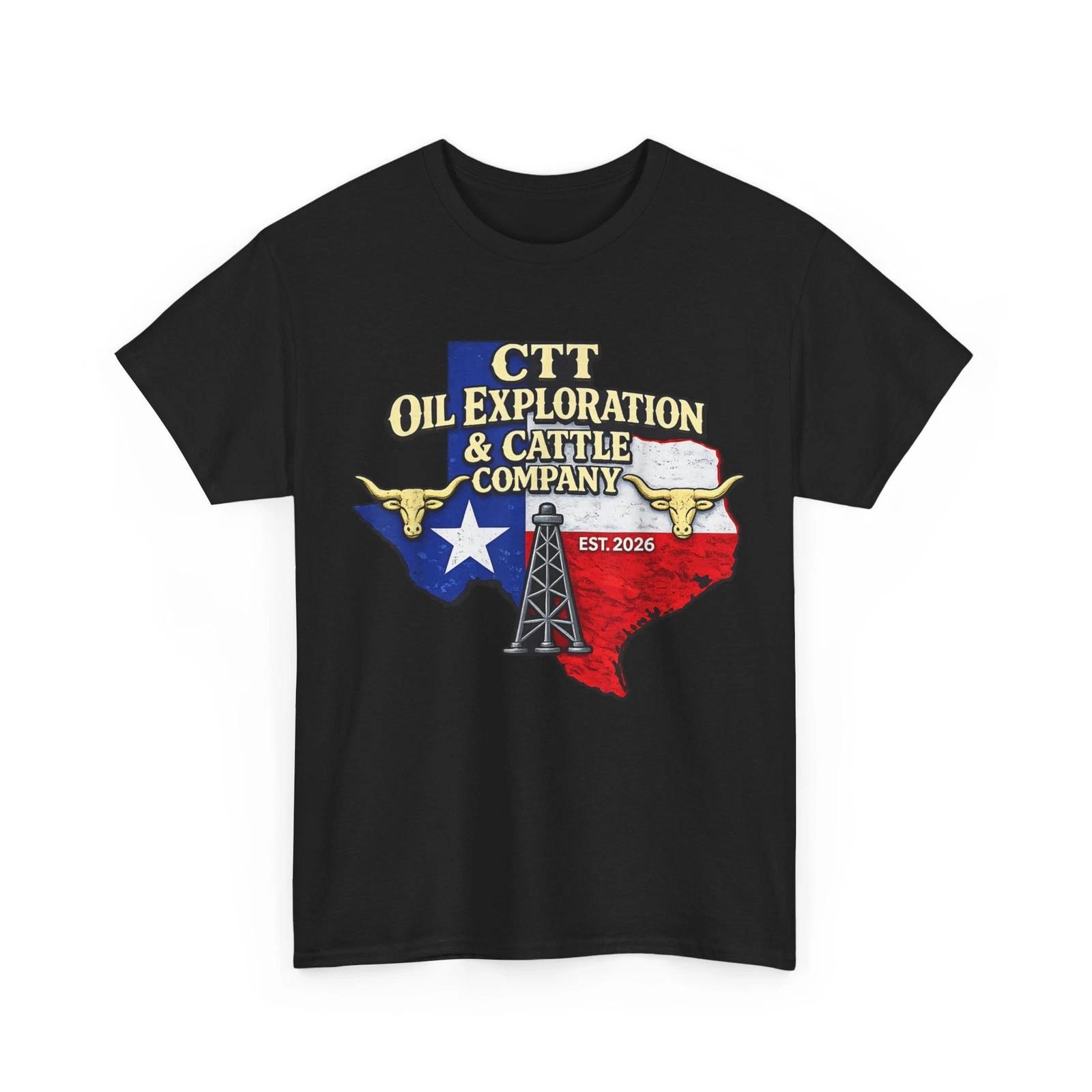 CTT Oil Exploration & Cattle Company Texas T shirt M