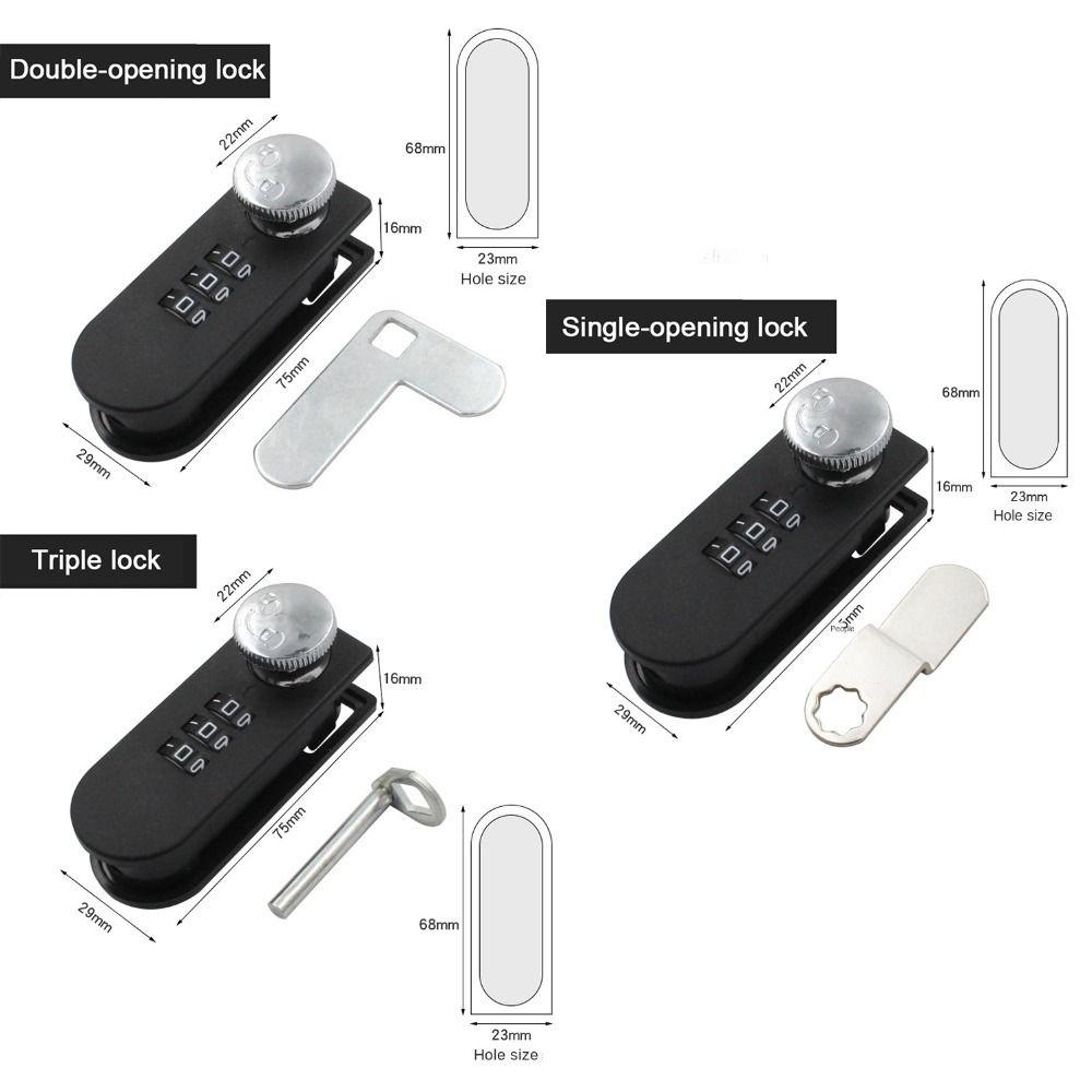 Nytt ABS-lås med lösenord för låda Mekaniskt Förtjockat Kombinationslås Anti-stöld Moderna Skåplås Hemmakontor
