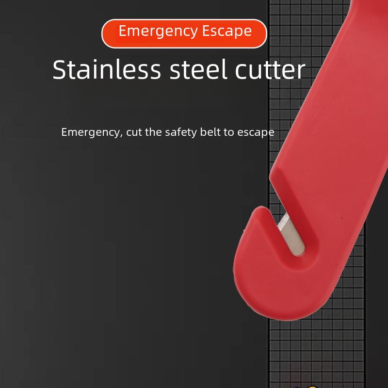 Compact 2-in-1 Car Safety Hammer: Emergency Escape Tool with Window Breaker