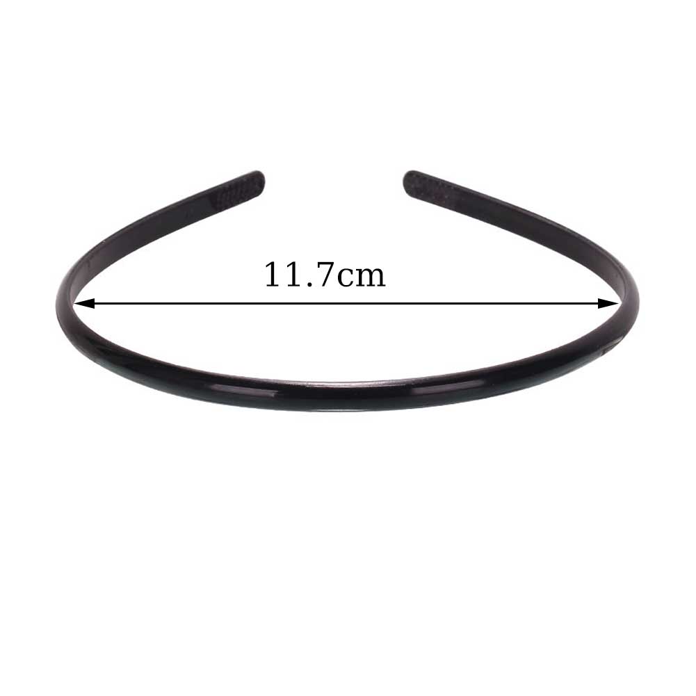 Simple Black Wide Headband 0.5/0.6/0.8/1.2/2/2.5cm Girl Women Plastic Hairband Toothed Anti-skid Head Hoop DIY Hair Accessories