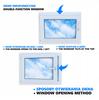 PVC-Fenster Anthrazit 80x60 Links, Neu 800x600 mm Dreh-Kipp, Zweifachverglasung