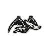 European & American Style Jurassic Park Dinosaur Skeleton Brooch - Creative Mini Animal Pin