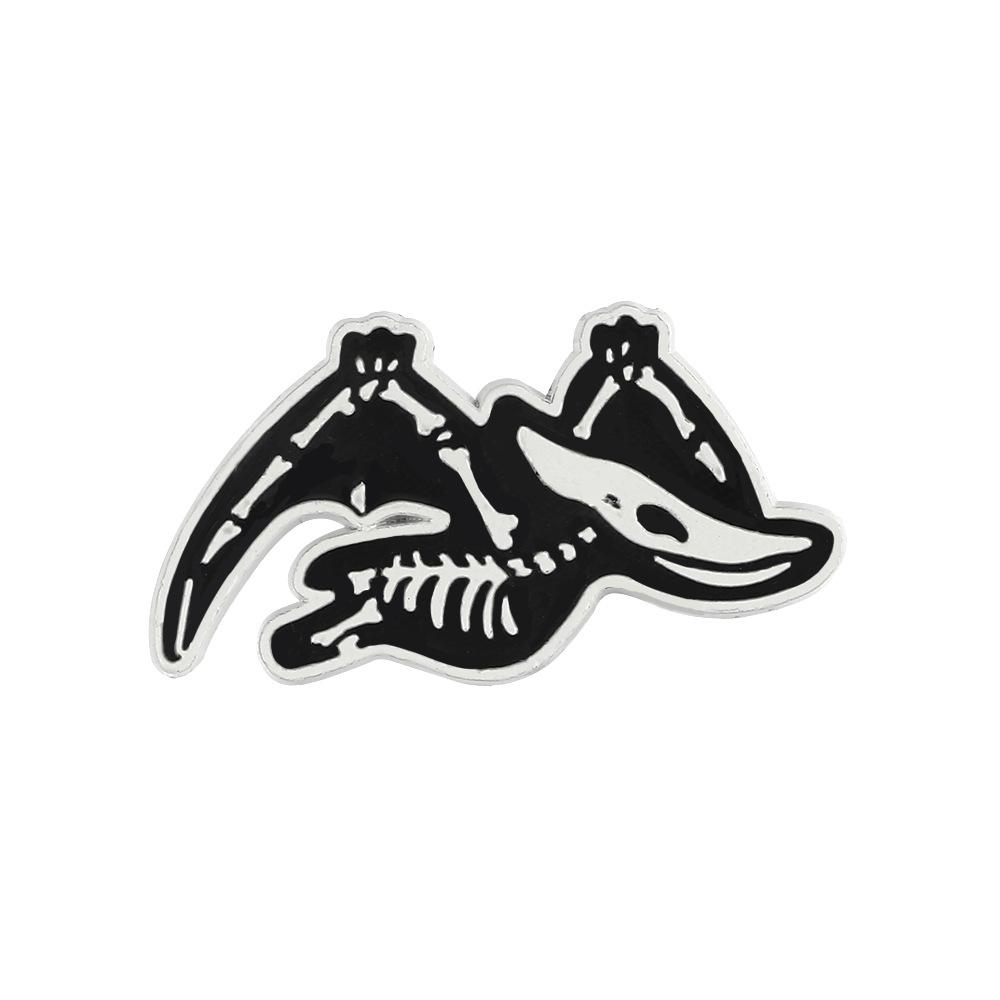 European & American Style Jurassic Park Dinosaur Skeleton Brooch - Creative Mini Animal Pin
