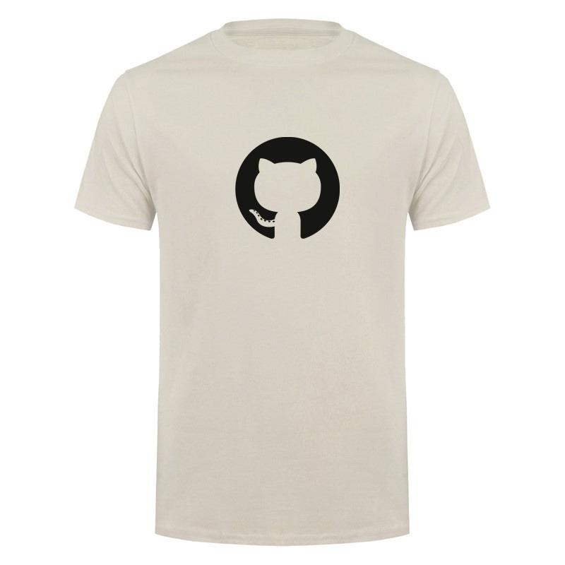 Github T Shirt Summer Men Funny Cotton Short Sleeve Programming Developer Programmer T-shirts Boyfriend Gift Tops