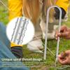 8Pcs Heavy-Duty U-Shaped Wind Stakes Ground Anchor Metal Tent Pegs Trampoline Stakes Fixed Swing Anchor Kits