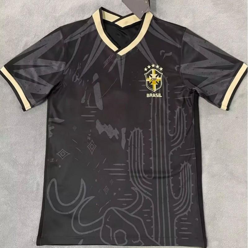 Maglia da Calcio Nazionale Brasiliana Neymar 10 Raphinha Edizione da Tifoso Manica Corta Uomo Donna Abbigliamento Sportivo