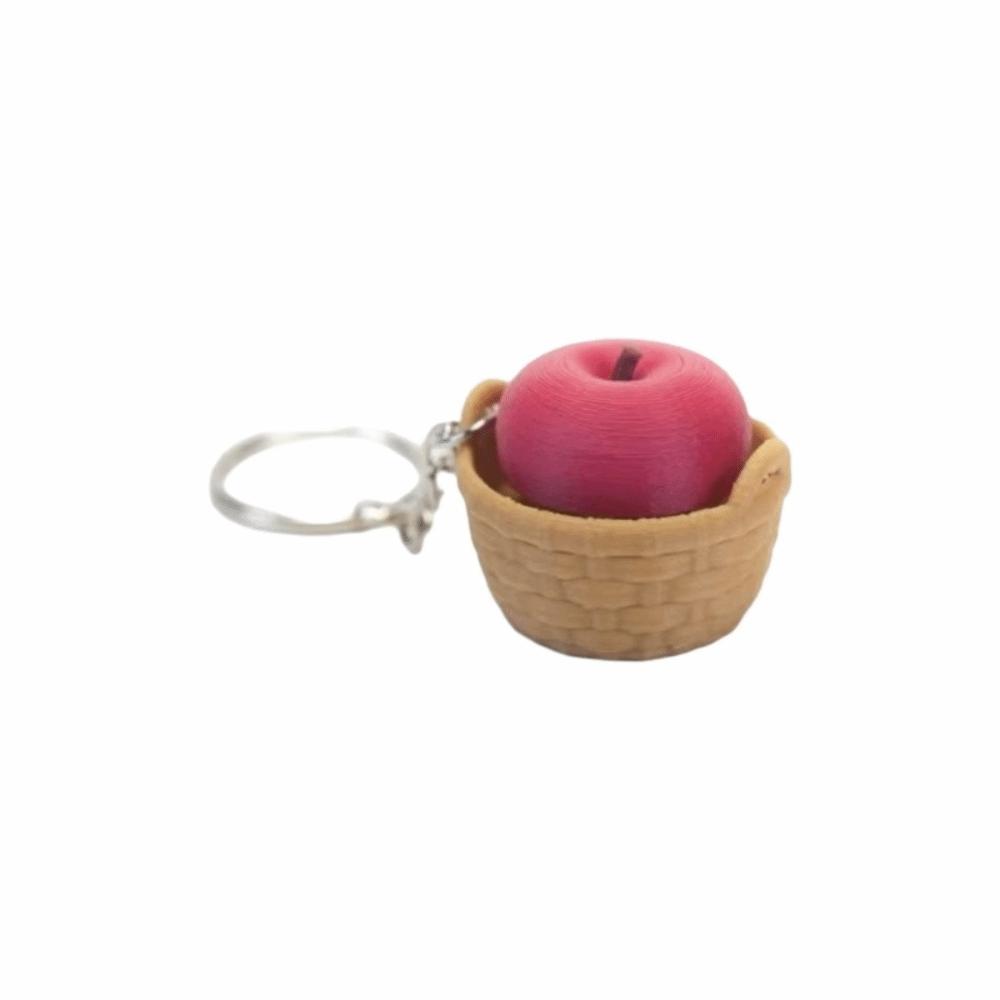 Cartoon Simulation Blueberry Keychain Mini 3D Printed Key Chain Backpack Accessory