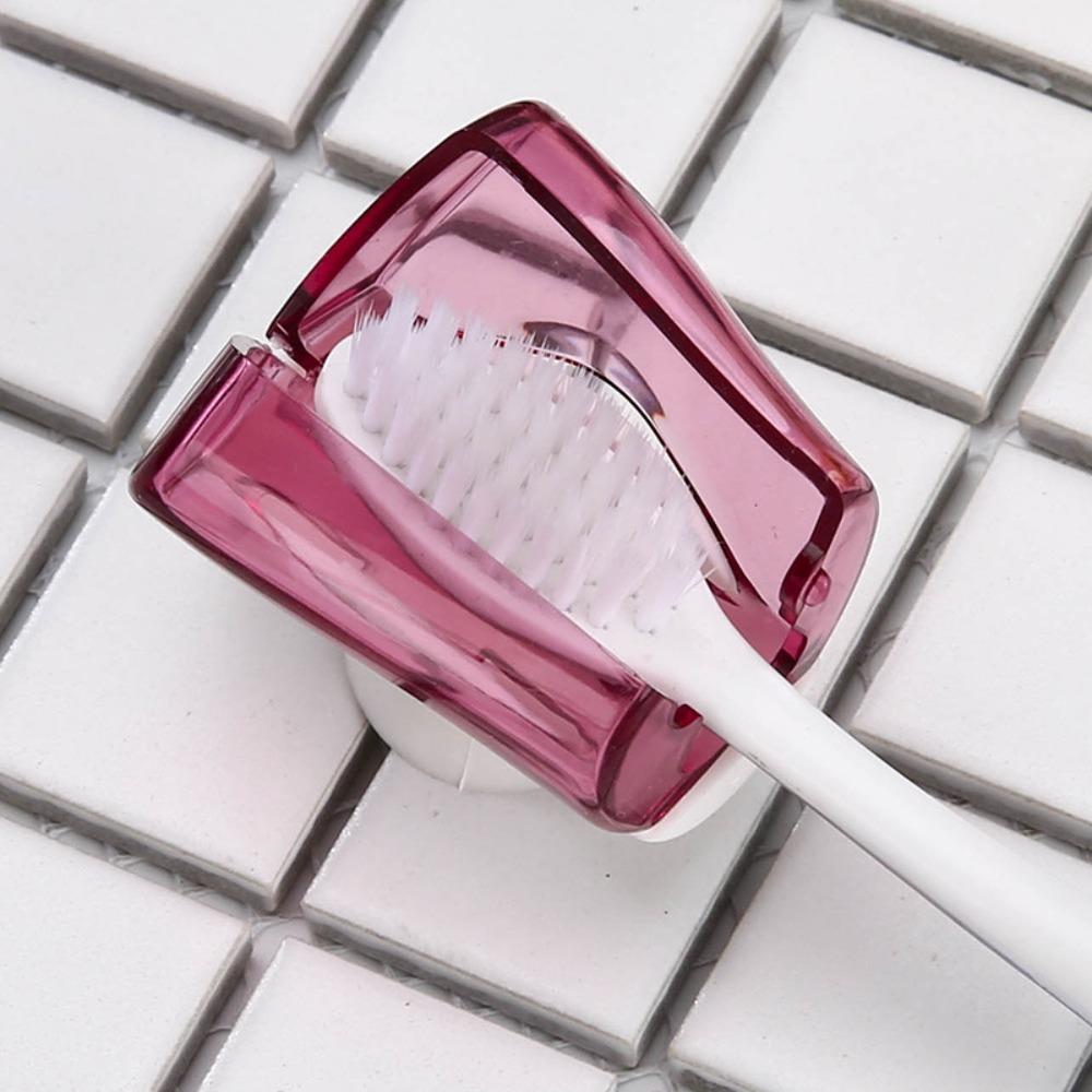 3PCS Wall Mount Toothbrush Holder Dustproof Toothbrush Dust Cap Convenient Toothbrush Cover Travel