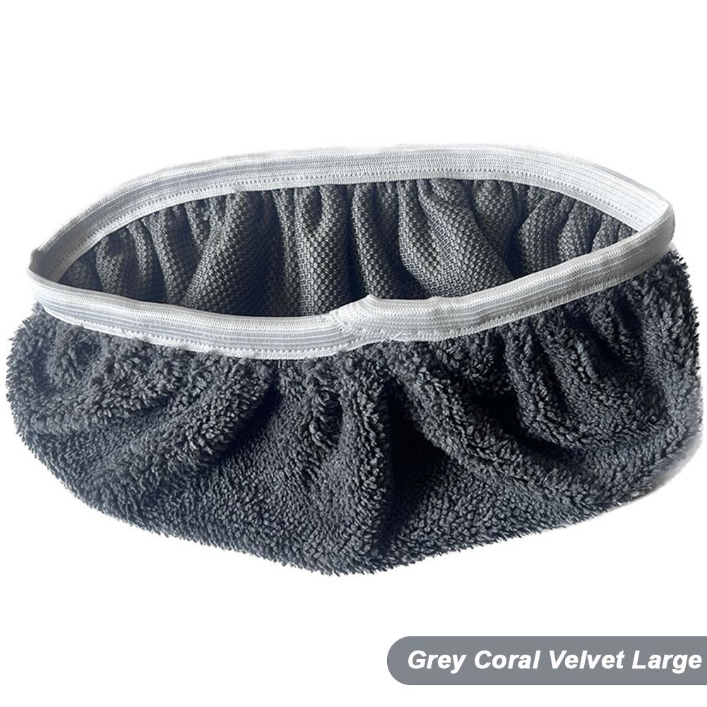 Verdicktes elastisches Band Flachmopp-Pads Korallenfleece/Mikrofaser/Chenille Ersatz Rotierender Kehrmopp Waschbares Feuchtwischtuch zur Bodenreinigung